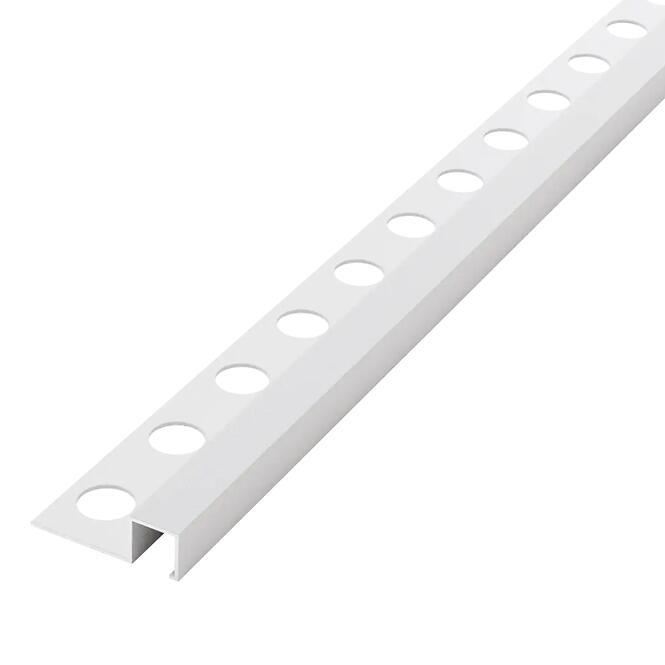 Hliníkový rohový profil biely mat 10,5 mm x 270 cm