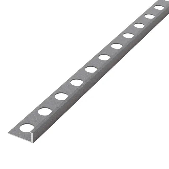 Hliníková ukončovacia lišta tmavosivý mat 10,5 mm x 270 cm
