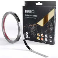 Samolepiaca dekoratívna lišta v rolke 1 cm strieborná 6 bm lesk