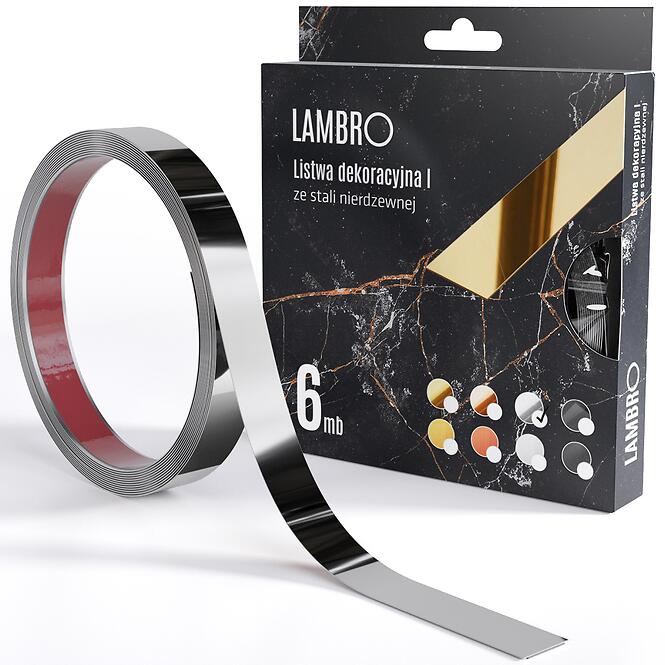 Samolepiaca dekoratívna lišta v rolke 2 cm strieborná 6 bm lesk