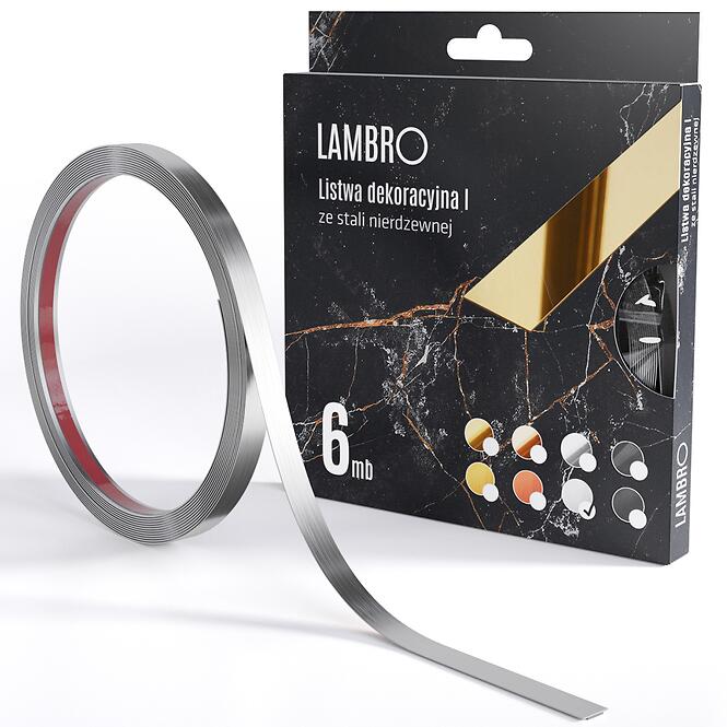 Samolepiaca dekoratívna lišta v rolke 1 cm strieborná 6 bm mat