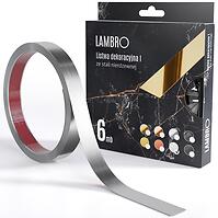 Samolepiaca dekoratívna lišta v rolke 2 cm strieborná 6 bm mat