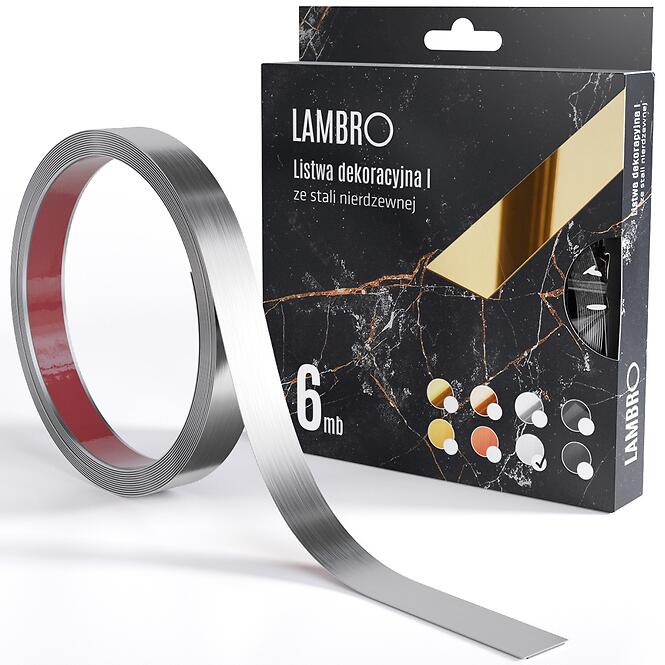 Samolepiaca dekoratívna lišta v rolke 2 cm strieborná 6 bm mat