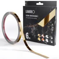 Samolepiaca dekoratívna lišta v rolke 1 cm zlatá 6 bm lesk