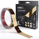 Samolepiaca dekoratívna lišta v rolke 2,8 cm zlatá 6 bm lesk
