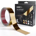 Samolepiaca dekoratívna lišta v rolke 3,8 cm zlatá 6 bm lesk
