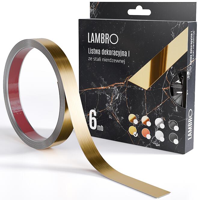 Samolepiaca dekoratívna lišta v rolke 2 cm zlatá 6 bm mat