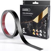 Samolepiaca dekoratívna lišta v rolke 2 cm čierna 6 bm mat