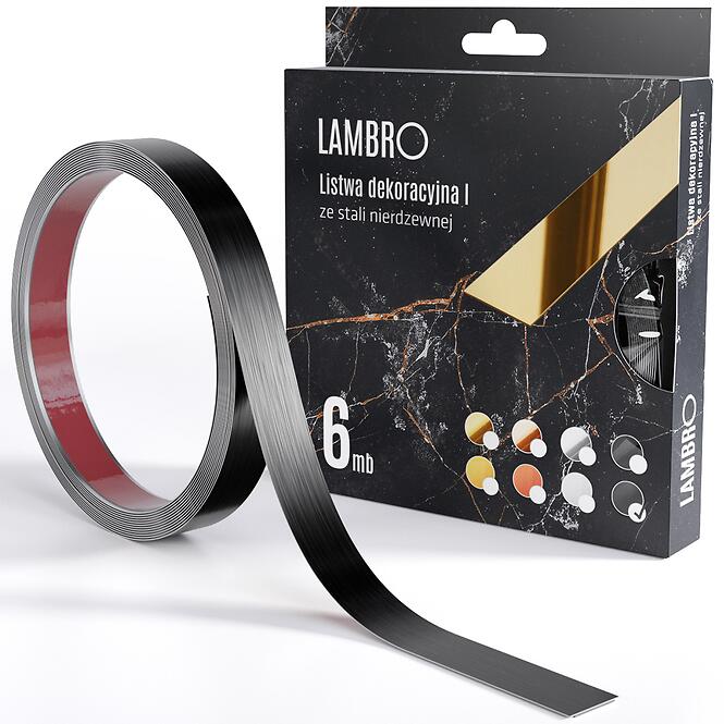 Samolepiaca dekoratívna lišta v rolke 2 cm čierna 6 bm mat