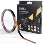 Samolepiaca dekoratívna lišta v rolke 1 cm medená 6 bm lesk