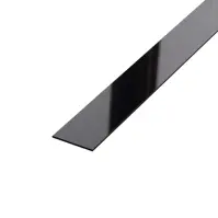 Dekoratívna lišta I 2x60 cm čierna lesk