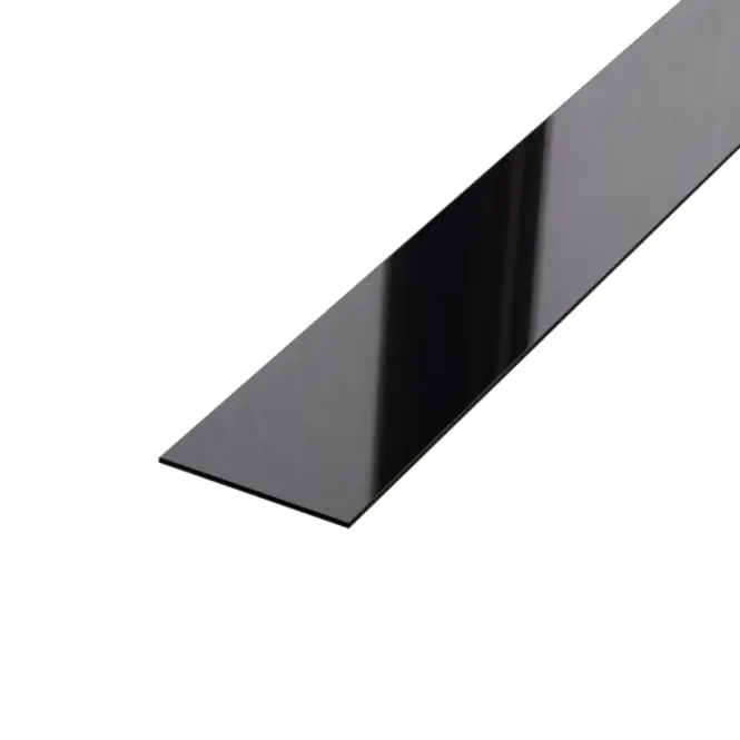 Dekoratívna lišta I 2,8x270 cm čierna lesk