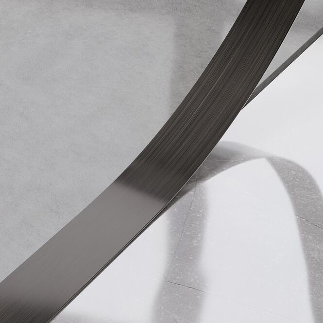 Dekoratívna lišta I 2,8x270 cm gunmetal šedá mat