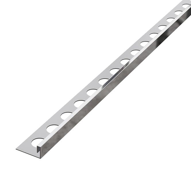 Rohový profil JS 10,5 mm x 270 cm strieborný lesk