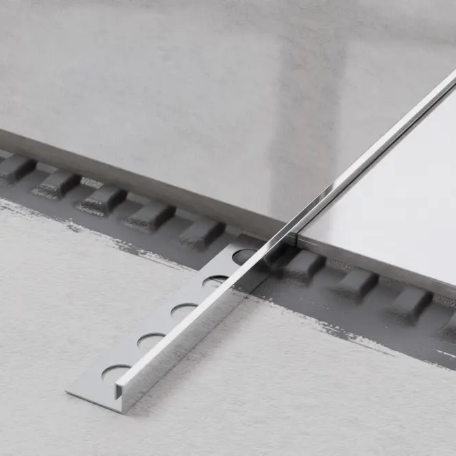 Rohový profil JS 10,5 mm x 270 cm strieborný lesk