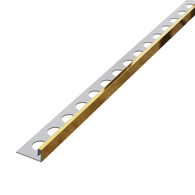 Rohový profil JS 12,5 mm x 270 cm zlatý lesk