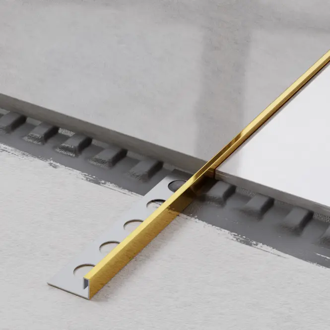 Rohový profil JS 12,5 mm x 270 cm zlatý lesk