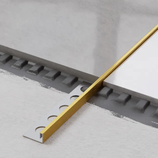 Rohový profil JS 10,5 mm x 270 cm zlatý mat