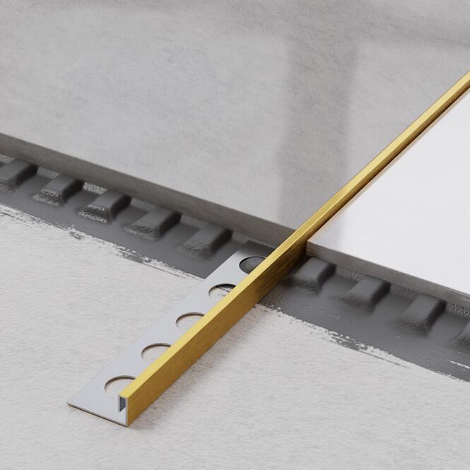 Rohový profil JS 10,5 mm x 270 cm zlatý mat,3