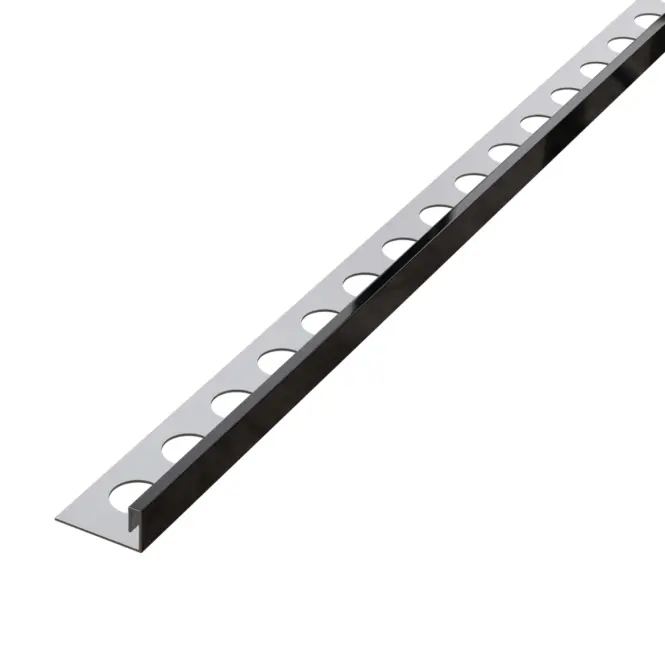 Rohový profil JS 10,5 mm x 270 cm čierny lesk