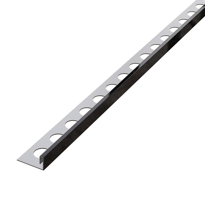 Rohový profil JS 10,5 mm x 270 cm čierny lesk