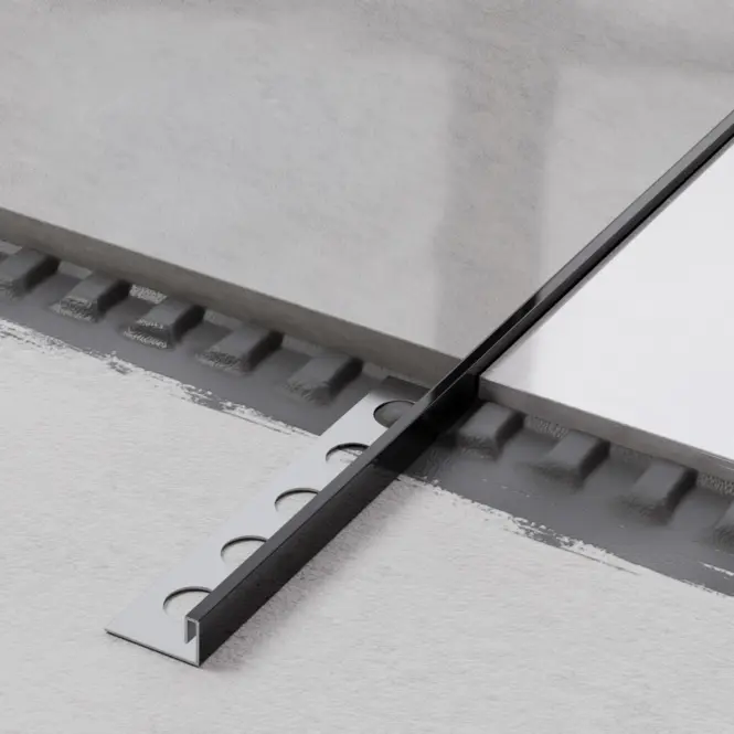 Rohový profil JS 12,5 mm x 270 cm čierny lesk