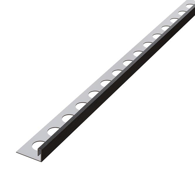 Rohový profil JS 10,5 mm x 270 cm čierny mat
