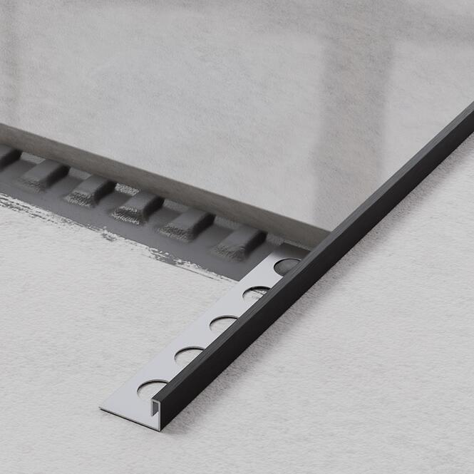 Rohový profil JS 10,5 mm x 270 cm čierny mat
