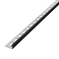 Rohový profil JS 12,5 mm x 270 cm čierny mat