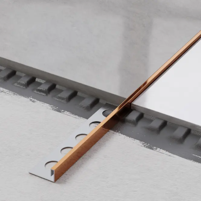 Rohový profil JS 10,5 mm x 270 cm medený lesk,3