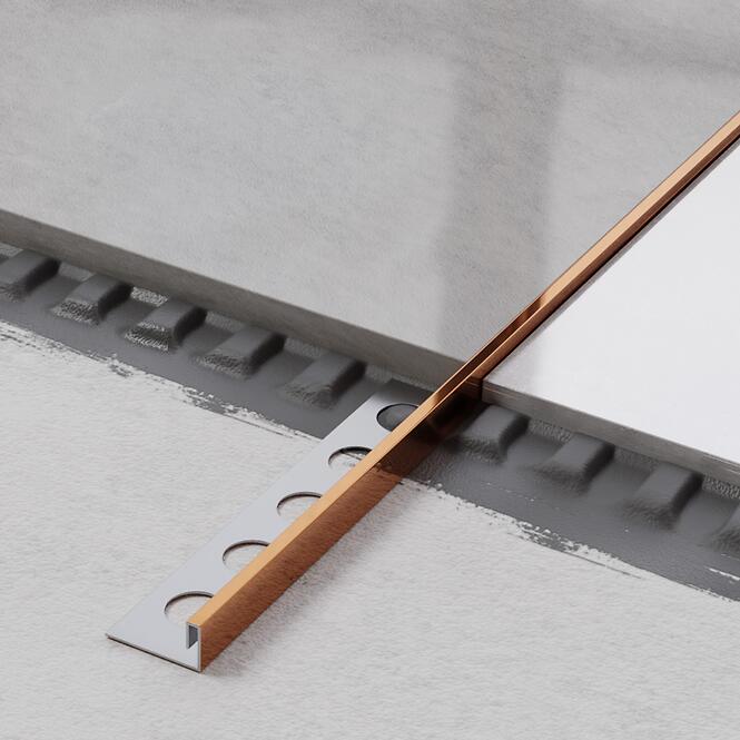 Rohový profil JS 12,5 mm x 270 cm medený lesk,3