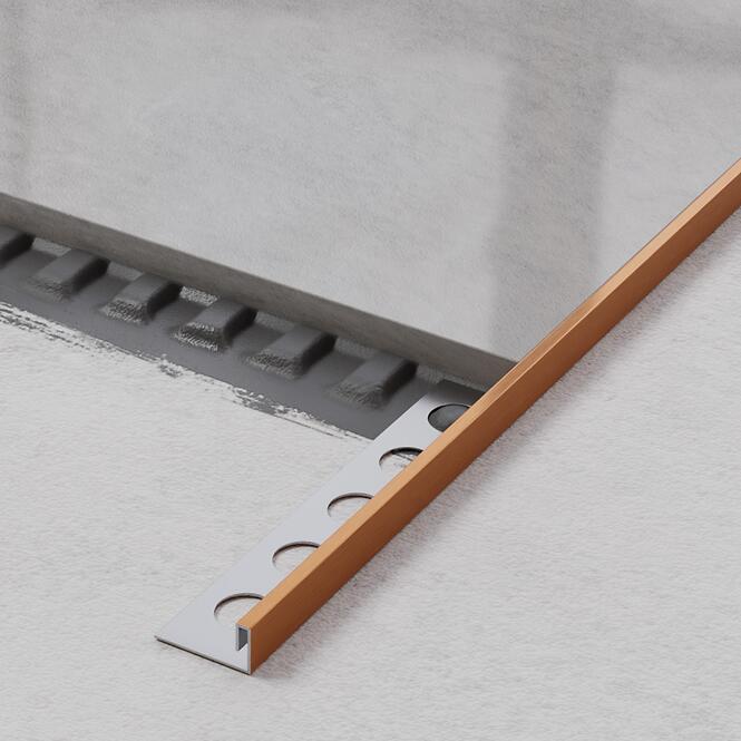 Rohový profil JS 10,5 mm x 270 cm medený mat