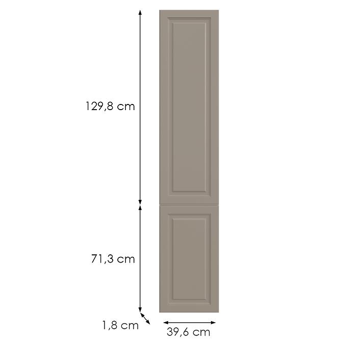 Kuchynská predná časť D40sp(L/P)  V6 K257 Kašmír Matná Grii