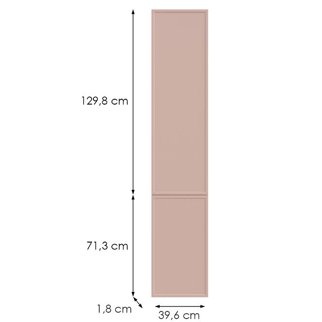 Kuchynská predná časť D40sp(L/P) O6 K276 Antická ružová Gr Ii