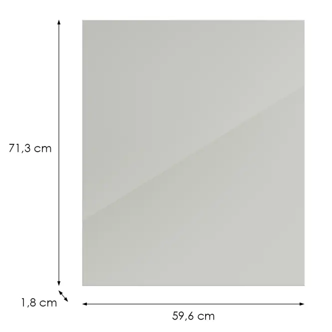 Kuchynská predná časť D60(L/P) L9 K900 Bianco Hg Griii,2