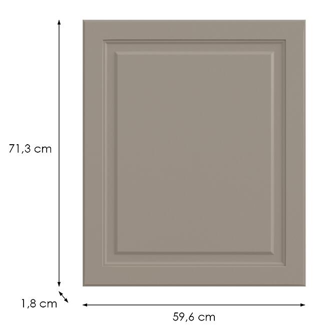 Kuchynská predná časť D60(L/P)  V6 K257 Kašmír Matná Grii