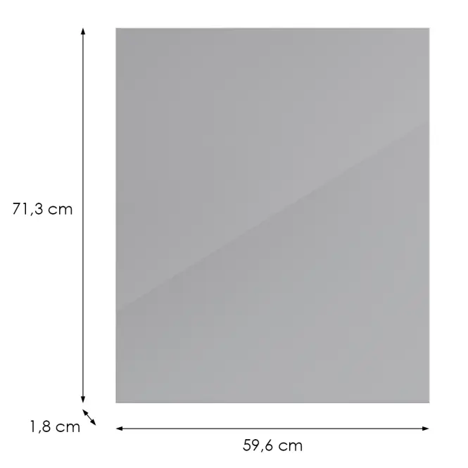 Kuchynská predná časť D60(L/P) L9 K268 Sivá Hg Griii,2