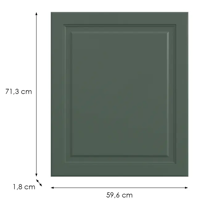 Kuchynská predná časť D60(L/P)  V6 K274 Zelený labrador Gri,2