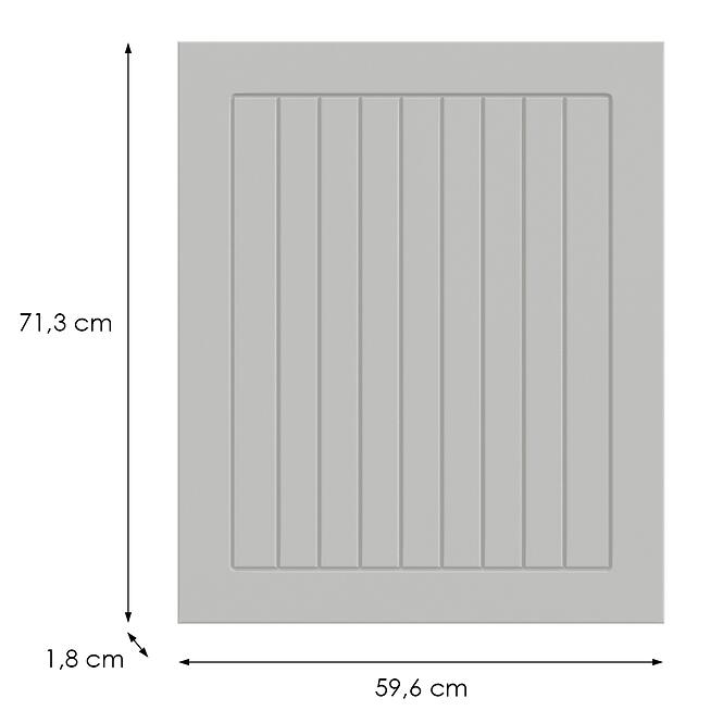 Kuchynská predná časť D60(L/P)  H5 K252 Biely Gr I,2