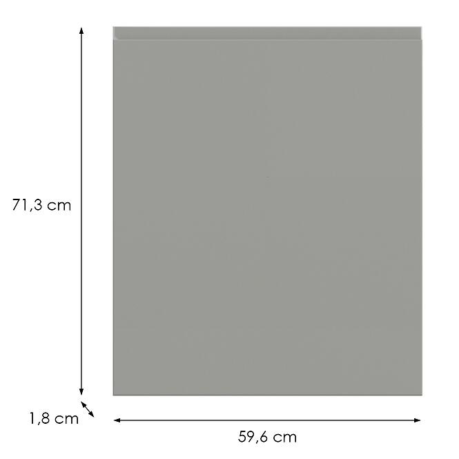 Kuchynská predná časť D60 L T8 K261 Sivá Matná Grii