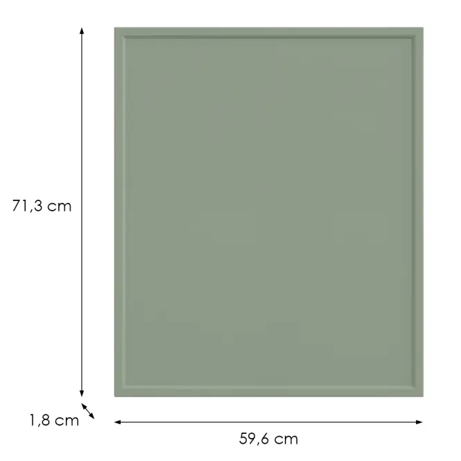 Kuchynská predná časť D60(L/P)  O6 K-279 Olivový Grii,2