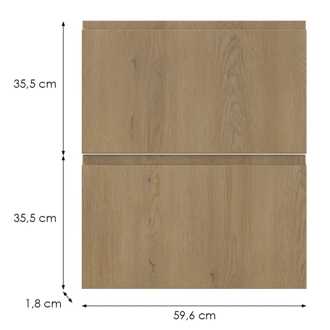 Kuchynská predná časť D60in  T8 K282 Dub Cremona Grii,2