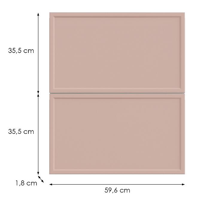 Kuchynská predná časť D60in O6 K276 Antická ružová Gr Ii,2