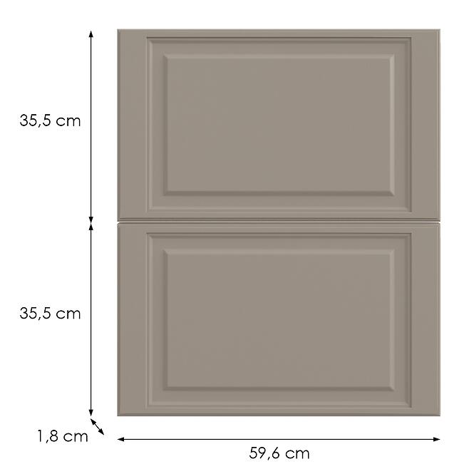 Kuchynská predná časť D60in  V6 K257 Kašmír Matná Grii