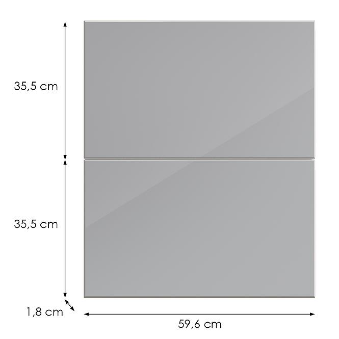 Kuchynská predná časť D60in L9 K268 Sivá Hg Griii,2