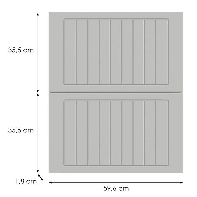 Kuchynská predná časť D60in  H5 K252 Biely Gr I