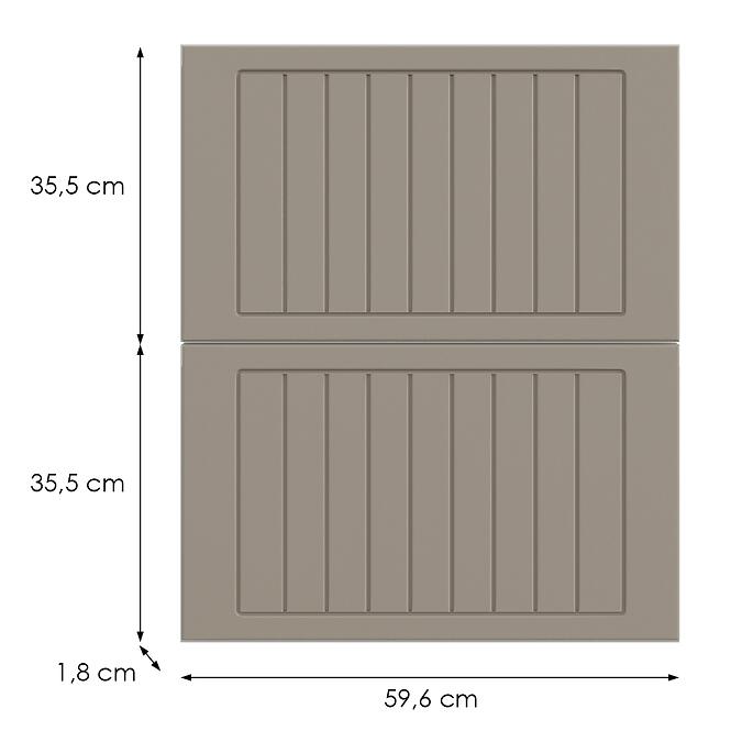 Kuchynská predná časť D60in H5 K257 Kašmír Matná Grii,2