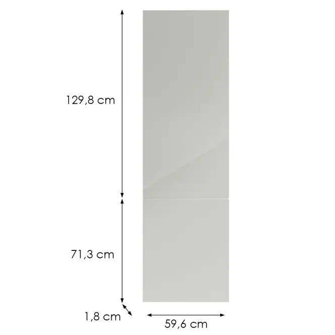 Kuchynská predná časť D60r(L/P) L9 K900 Bianco Hg Griii,2