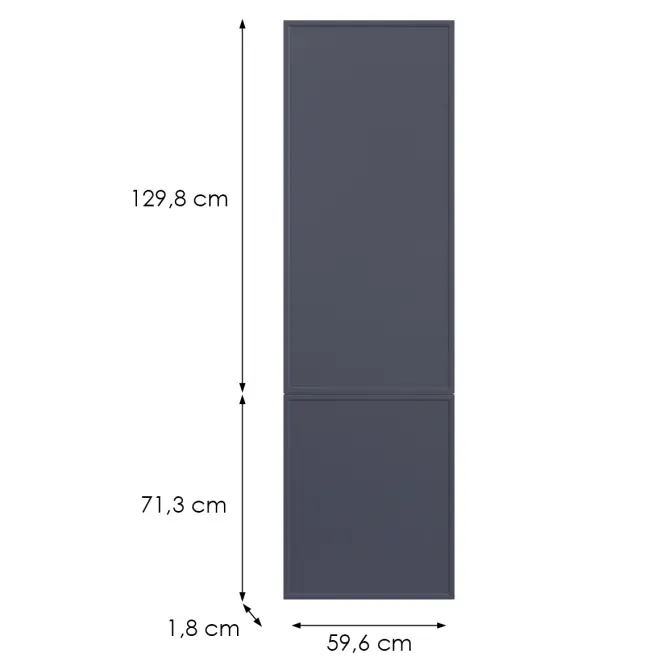 Kuchynská predná časť D60r(L/P) O6 K273 Granát Gri,2