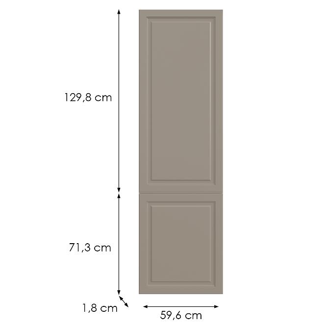 Kuchynská predná časť D60r(L/P)  V6 K257 Kašmír Matná Grii